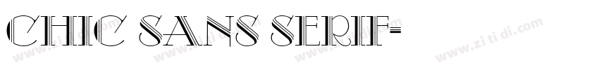 Chic Sans Serif字体转换